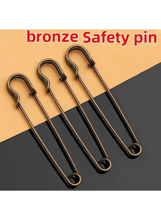 Heavy Duty 2 24 Inch Safety Pins 10pcs For Clothes Leather Blankets Crafts - Image 1